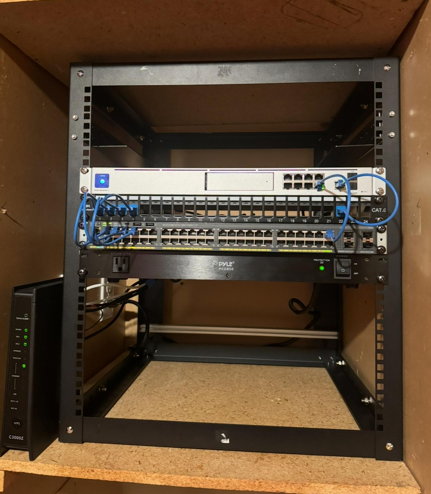 Installation of Network Rack for Small Business