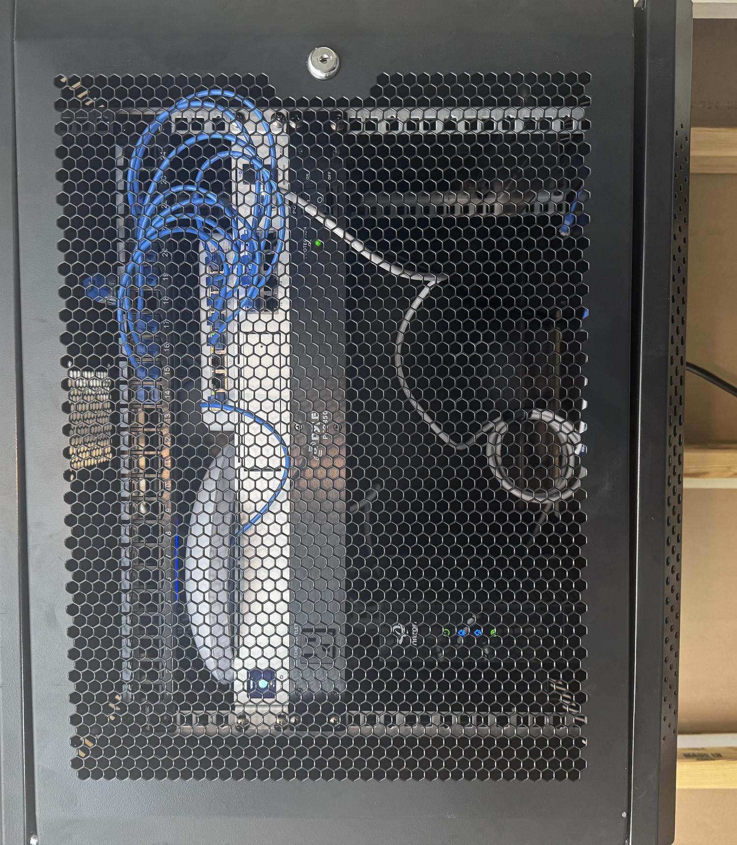 Fully Enclosed Network Rack for Home Network and Full Security Camera System