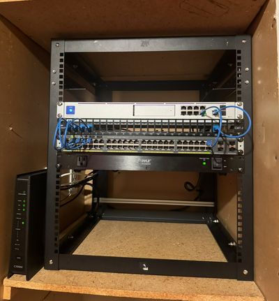 Installation of Network Rack for Small Business